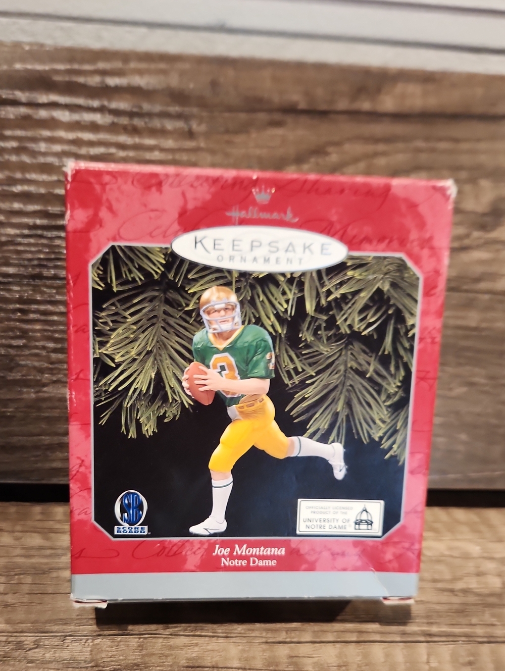 Like New Vtg. Ornament Hallmark Keepsake Ornament Joe Montana Notre Dame #3